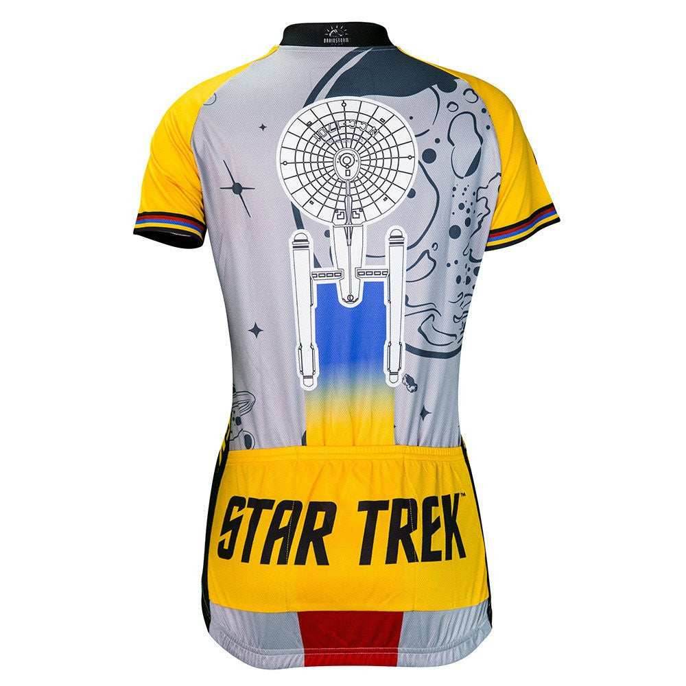 Star Trek Final Frontier Women's Cycling Jersey (S, M, L, XL, 2XL) - Gold / Large