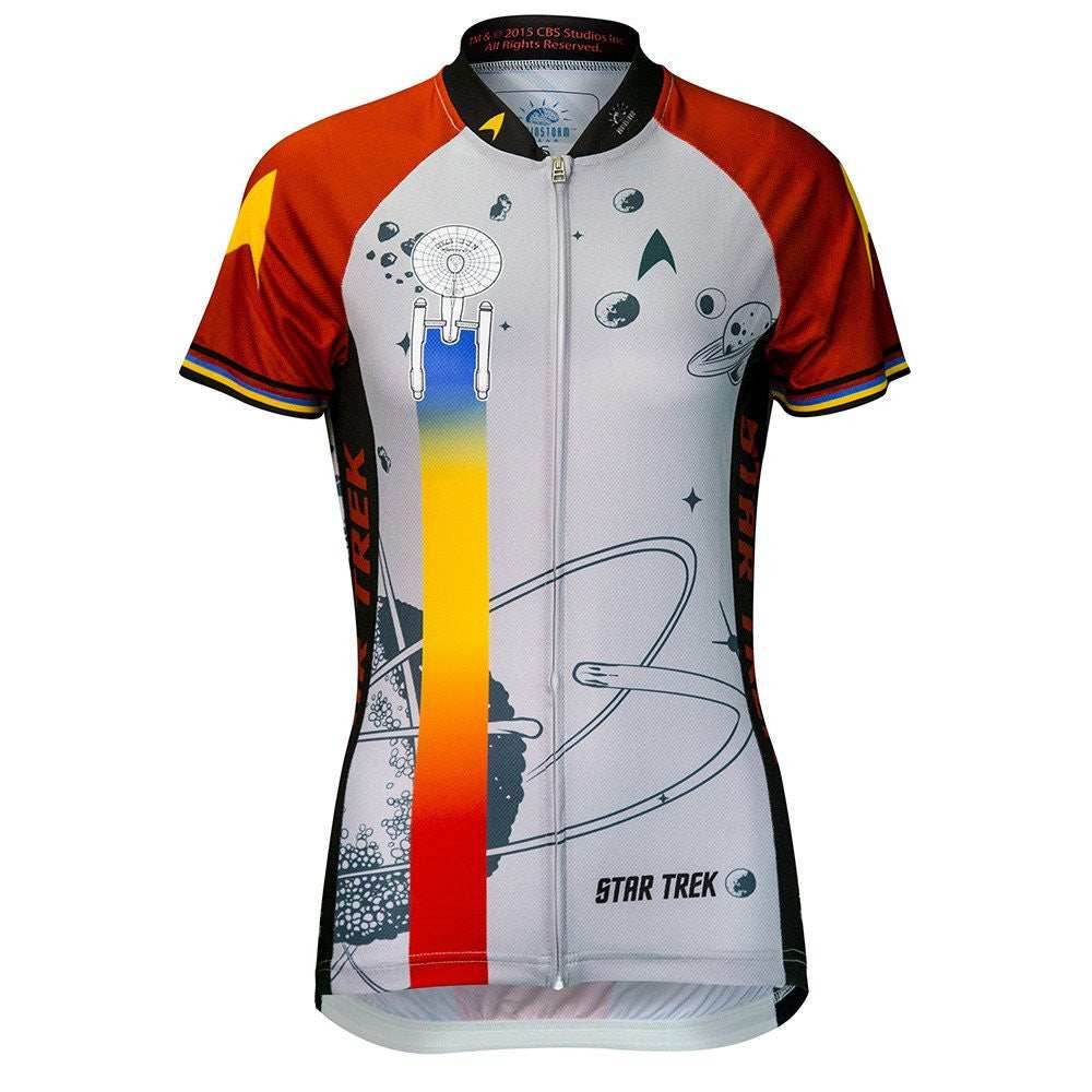 Star Trek Final Frontier Women's Cycling Jersey (S, M, L, XL, 2XL) - Red / Small