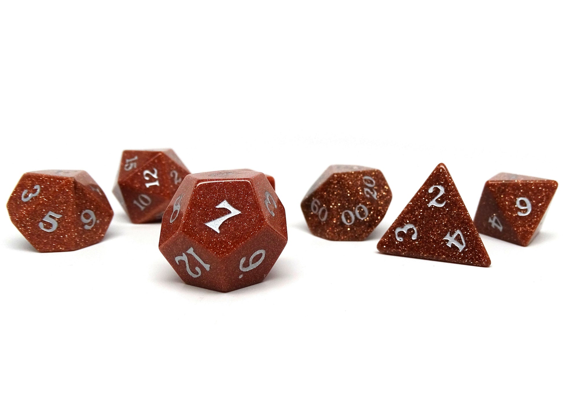 Stone Dice Collection - Goldstone - Signature Font