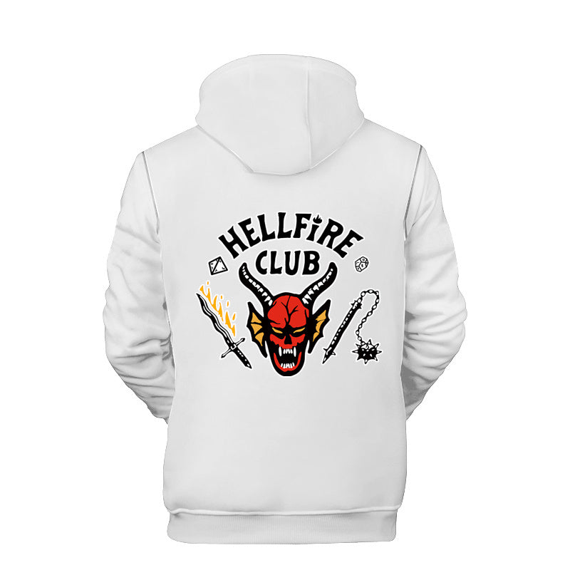 Stranger Things 4 Hellfire Club Logo Sweat Outfits Hoodie Long Sleeve