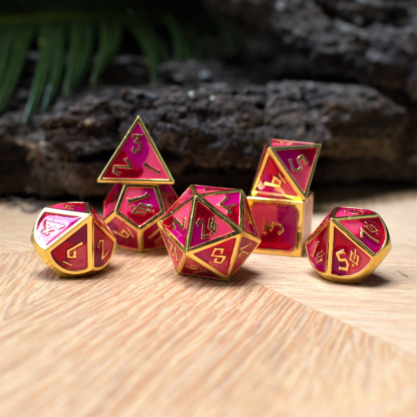 Strawberry Daiquiri Metal Dice Set