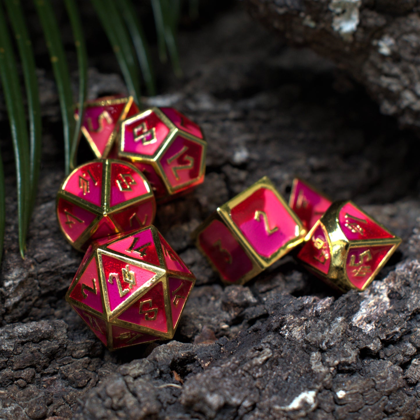 Strawberry Daiquiri Metal Dice Set