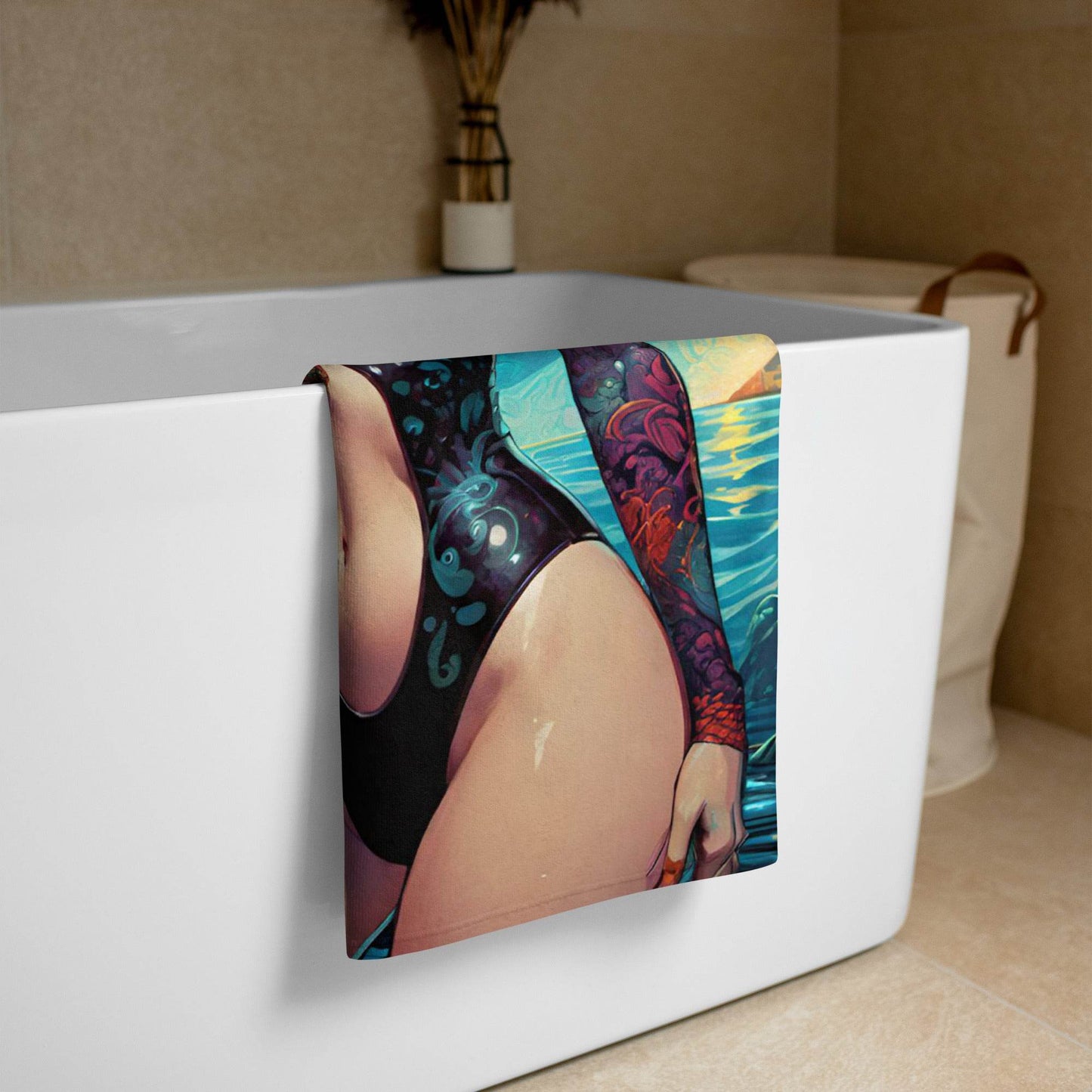Sexy Swimsuit Succubus 4 Towel - 