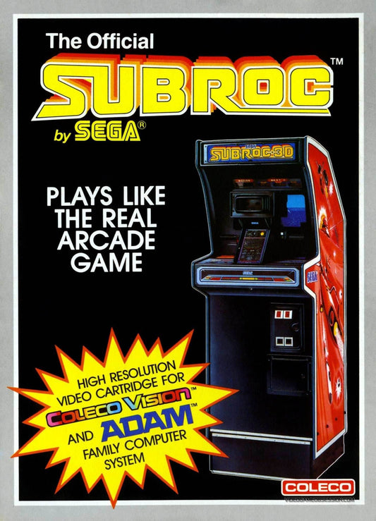 Subroc (Colecovision) - Game Manual Only
