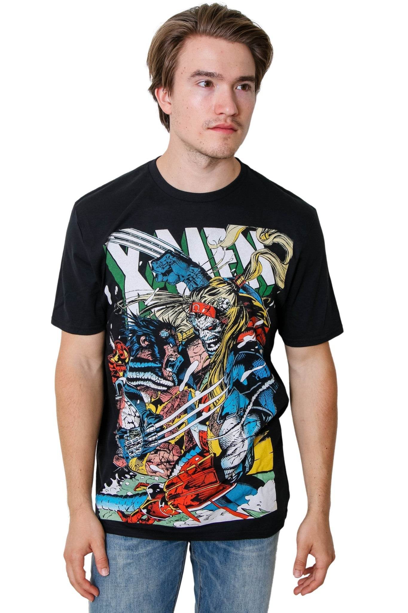 X-Men Wolverine vs Omega Marvel Liscensed Adult T-Shirt - S