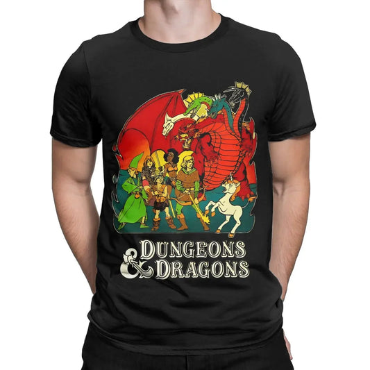 Summer Dungeon And Dragon Game Fans for Men Women T Shirts Apparel Funny Tee Shirt T-Shirts Pure Cotton Graphic Printed Clothing