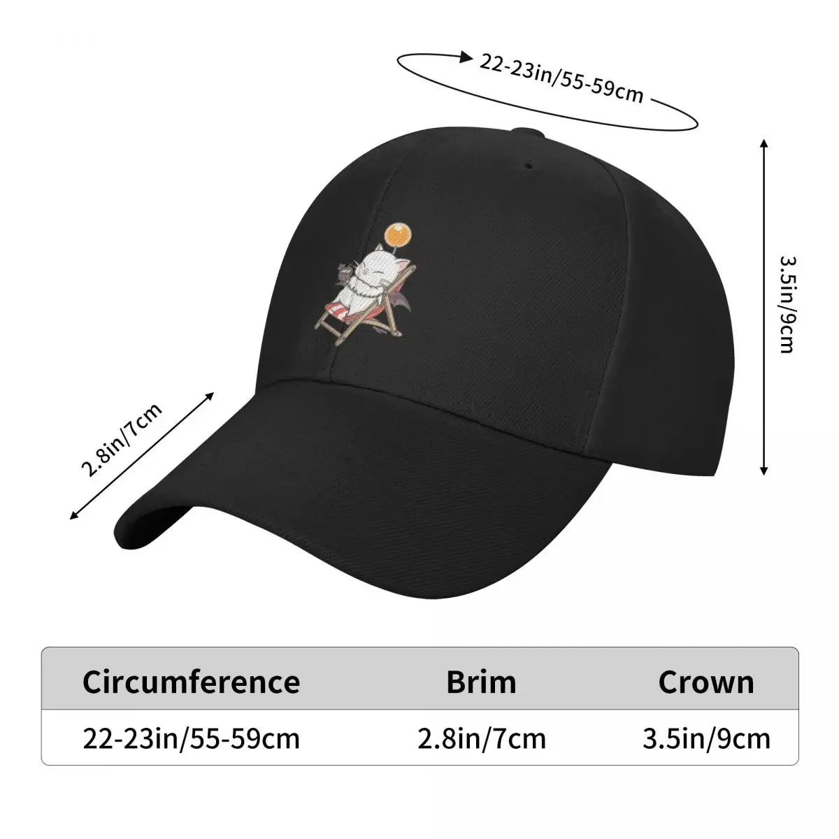 Summer Moogle Baseball Cap Christmas Hat Luxury Hat Men's Baseball Women's