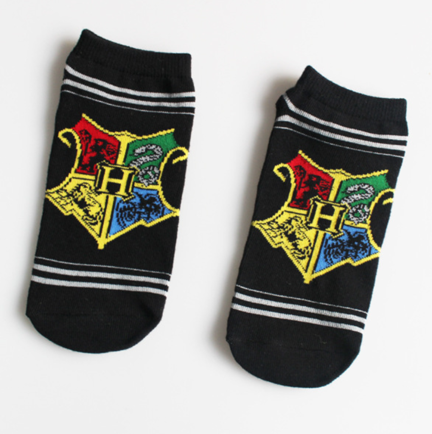 Summer New Personality Harry Potter Couple Socks Women Cartoon Boat Socks Men Cotton Socks