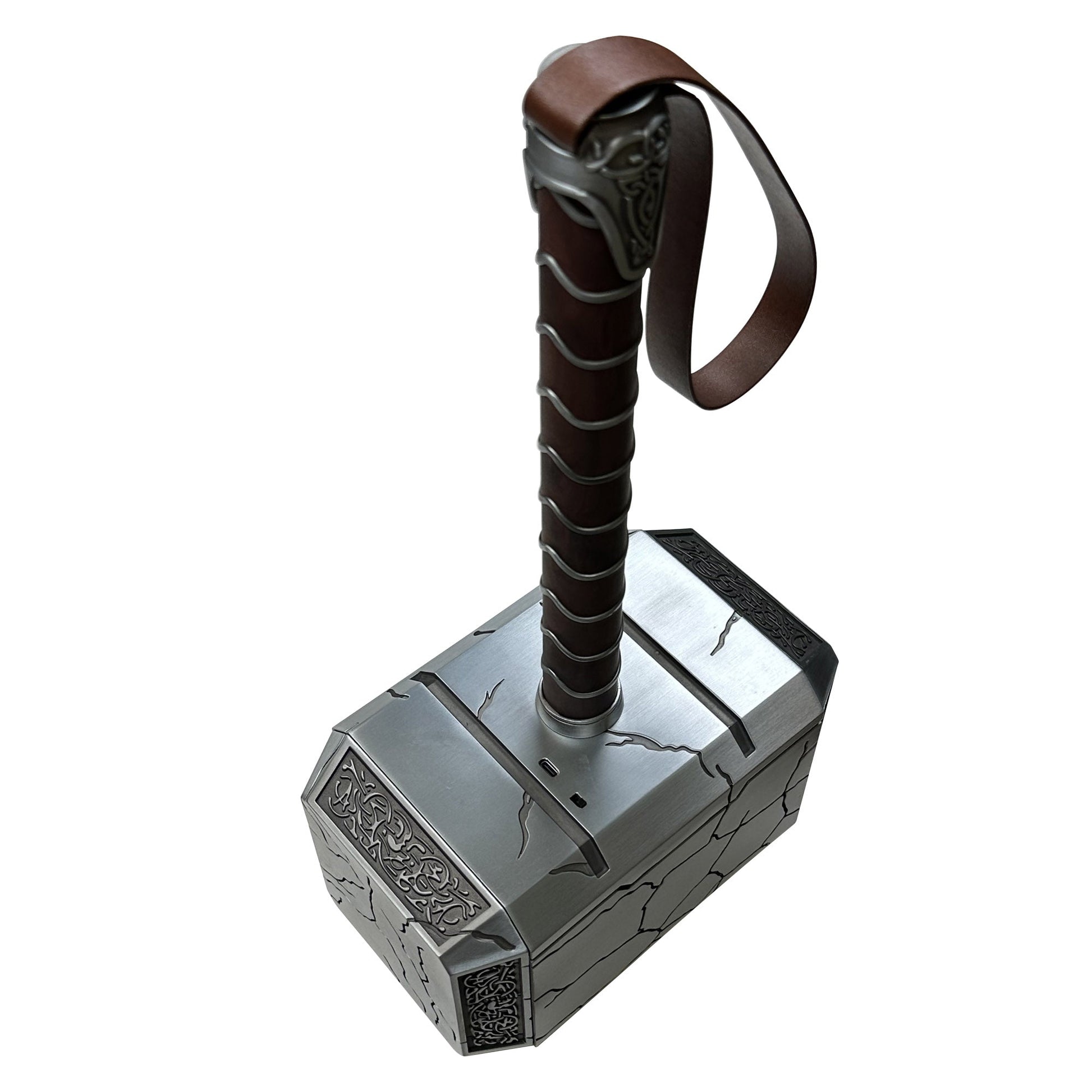 Summon the Thunder Lighted Thor Mjolnir Replica with Stand