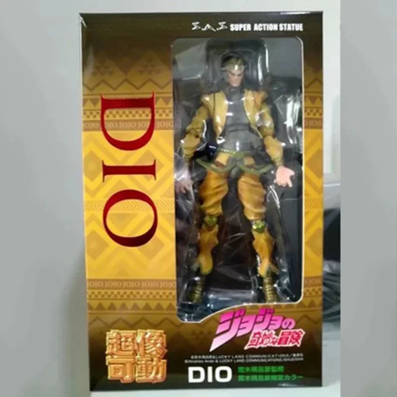 Super action statue 17cm Action Figure jojo bizarre adventure Kujo Jotaro Dio Brando Diavolo Bruno Bucciarati Leone Jolyne Cujoh