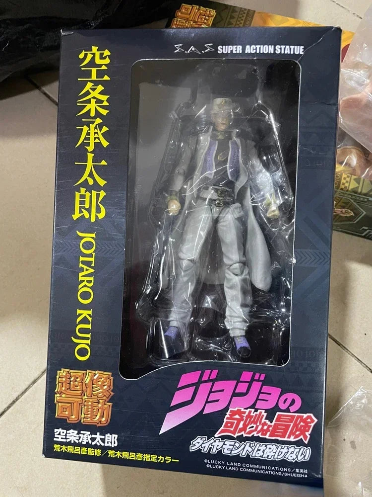 Super action statue 17cm Action Figure jojo bizarre adventure Kujo Jotaro Dio Brando Diavolo Bruno Bucciarati Leone Jolyne Cujoh