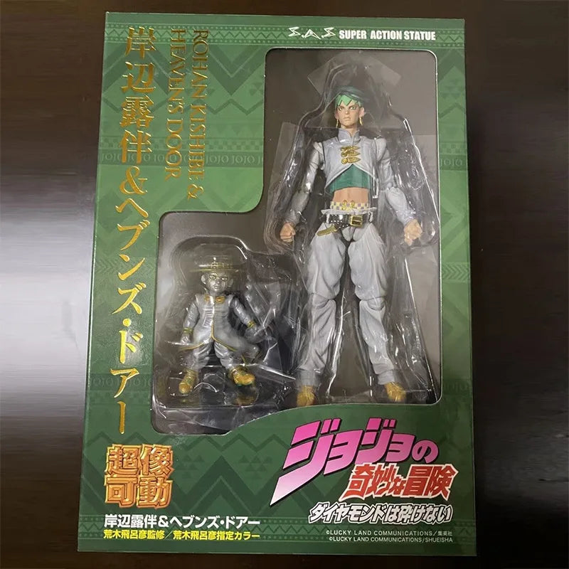 Super action statue 17cm Action Figure jojo bizarre adventure Kujo Jotaro Dio Brando Diavolo Bruno Bucciarati Leone Jolyne Cujoh