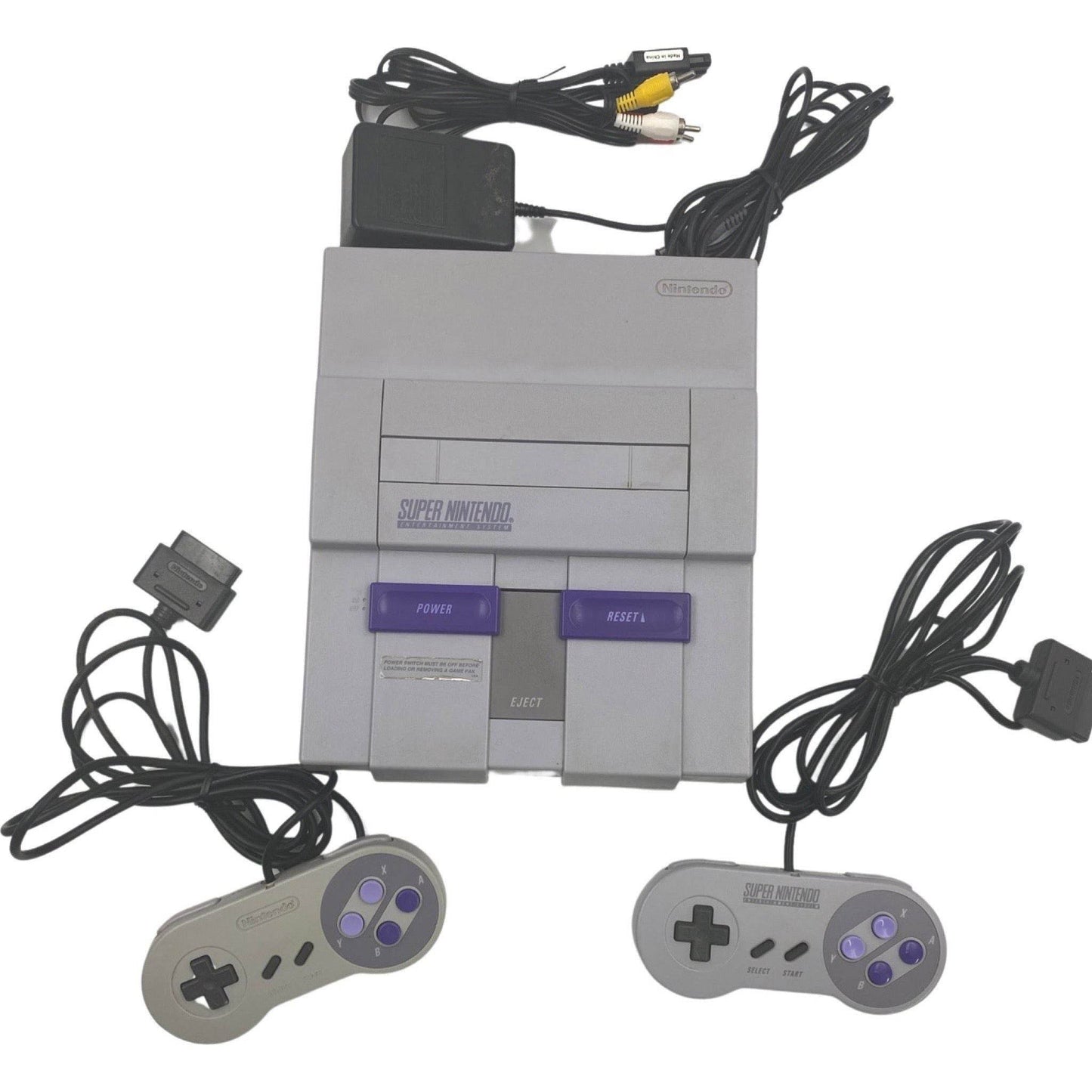 Super Nintendo (With 2 Controllers) - 2 Original SNES Controllers