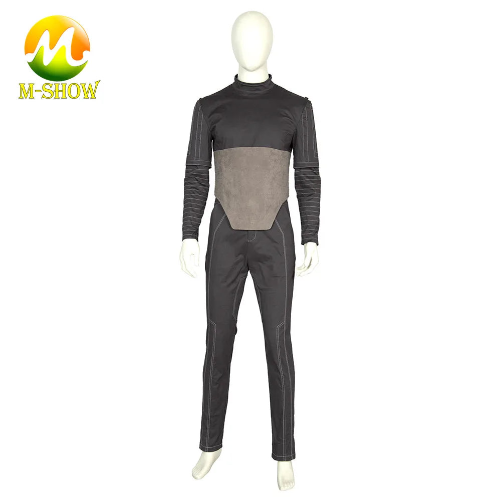 Superhero Bounty Hunter Cosplay Costume Men Armor Suit with Helmet Halloween Outfit Carnival Fancy Suit Any Size