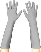 Superhero Long Costume Gloves in Assorted Colors - Gray