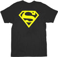 Superman Logo Black Men's t-shirt - S / Yellow
