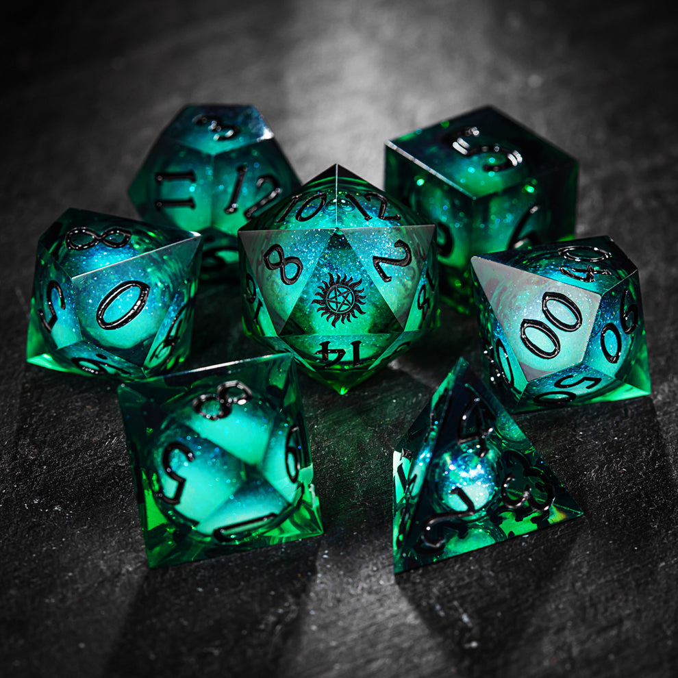 Supernatural  Anti-possession dice 7 piece set