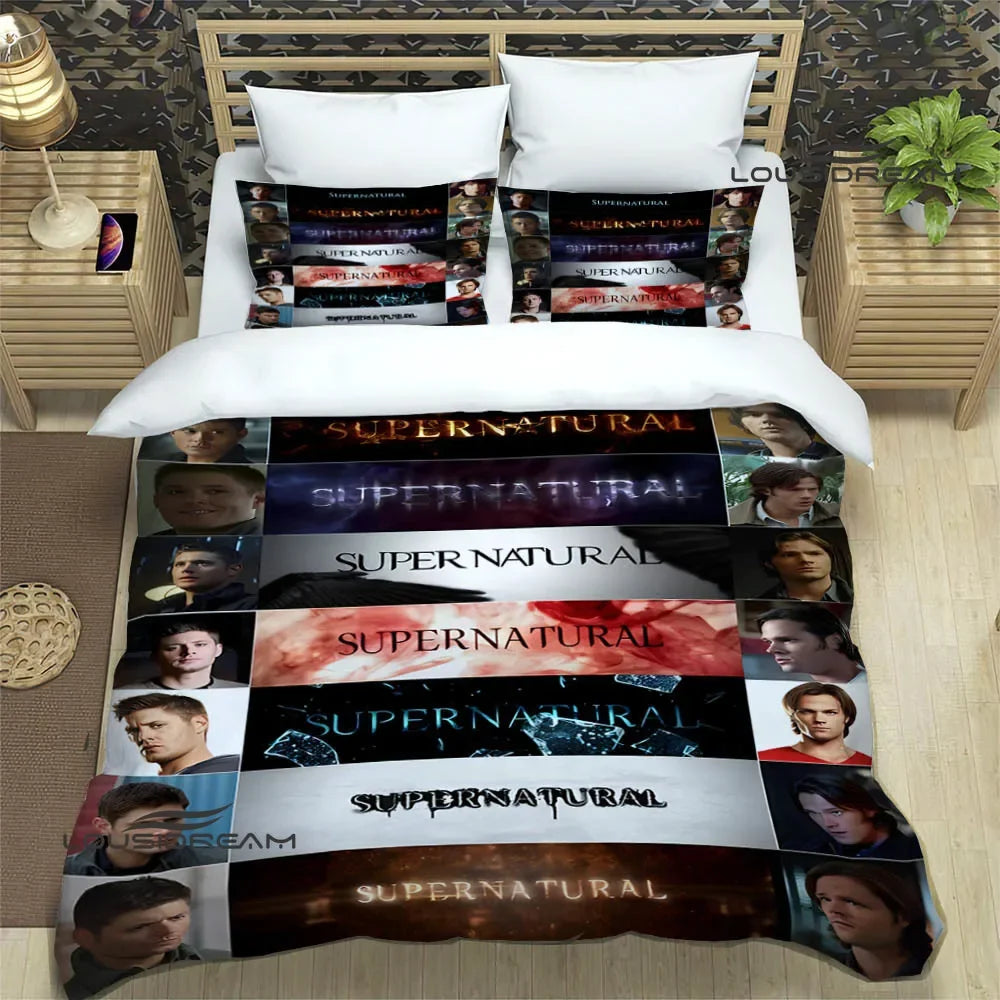 Supernatural join the hunt Bedding Sets exquisite supplies set duvet cover bed comforter set bedding set luxury birthday gift