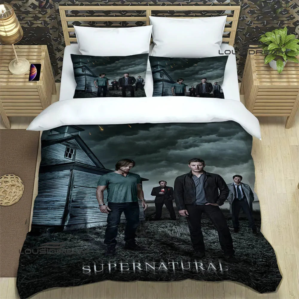 Supernatural join the hunt Bedding Sets exquisite supplies set duvet cover bed comforter set bedding set luxury birthday gift