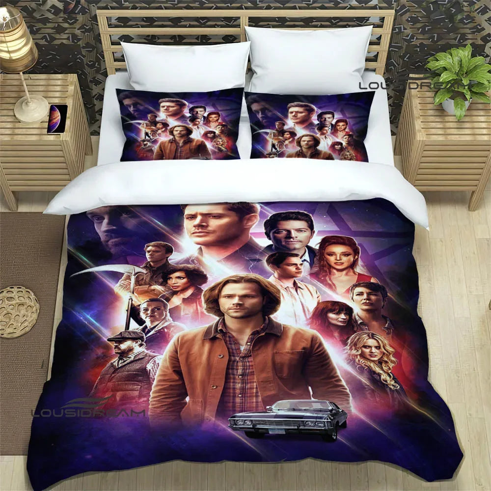 Supernatural join the hunt Bedding Sets exquisite supplies set duvet cover bed comforter set bedding set luxury birthday gift