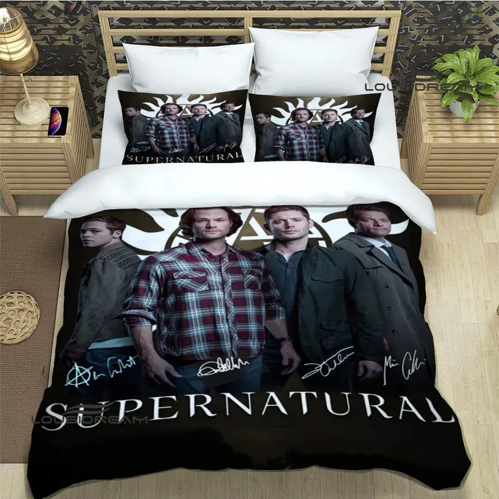 Supernatural join the hunt Bedding Sets exquisite supplies set duvet cover bed comforter set bedding set luxury birthday gift