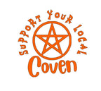 Support Local Coven Witch Vinyl Decal Sticker Halloween Horror Metaphysical