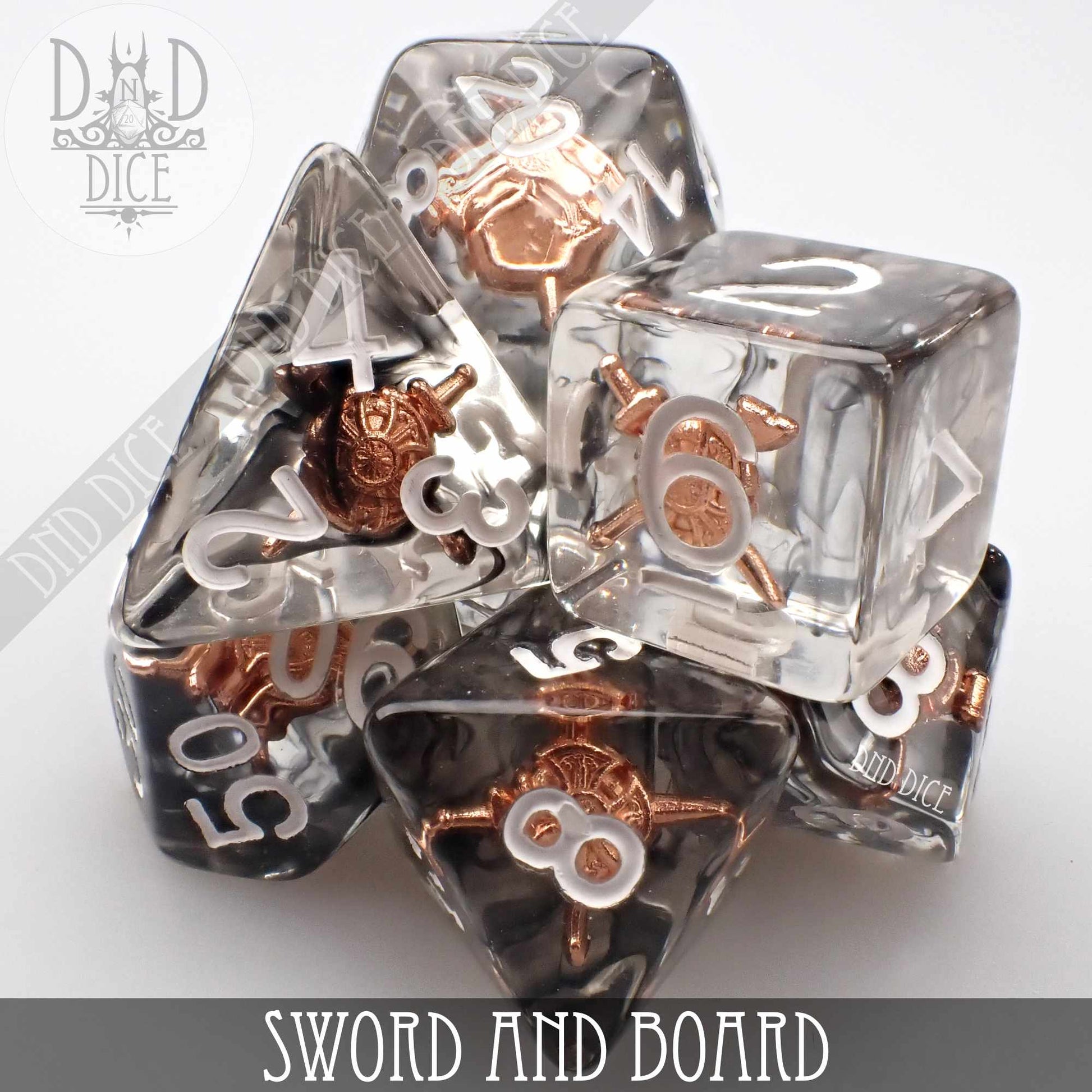 Sword and Board Dice Set