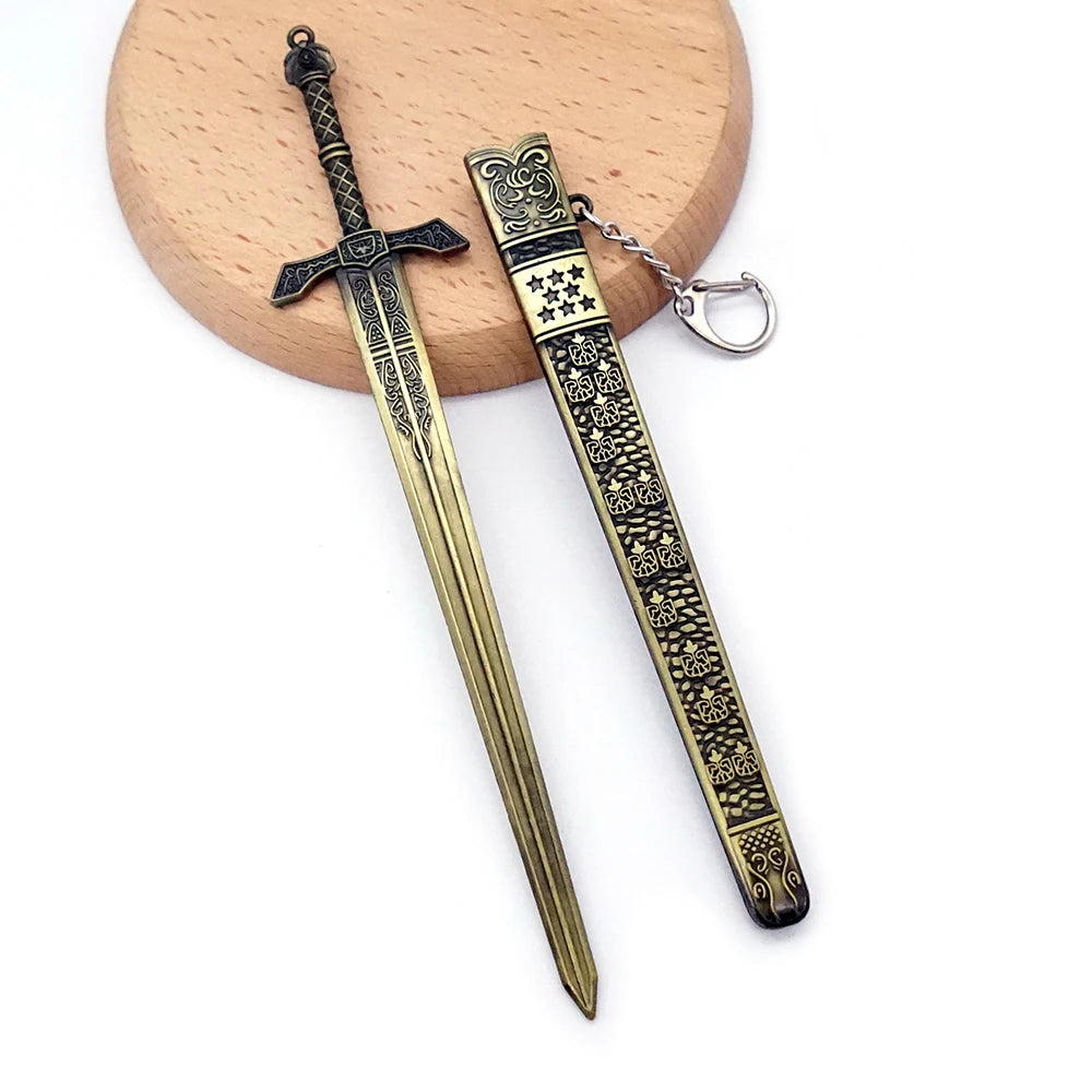 Sword Banished Knight's Greatsword, Royal Army Greatsword and Miquellan Knight's Key Chain Game Keychain Men Accessories