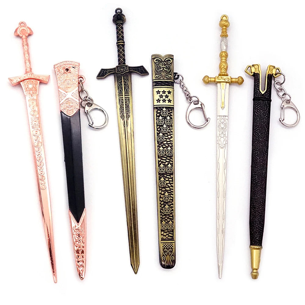 Sword Banished Knight's Greatsword, Royal Army Greatsword and Miquellan Knight's Key Chain Game Keychain Men Accessories