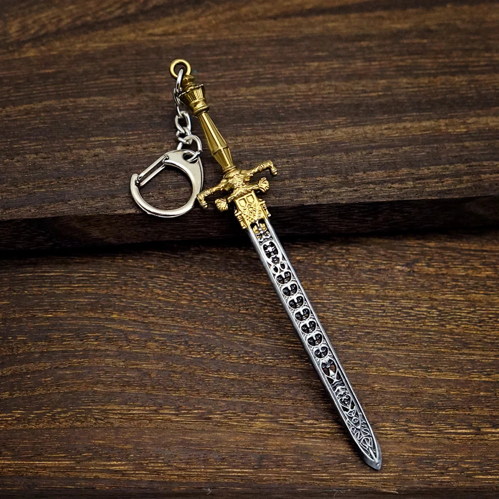 Sword of Night and Flame Keychain DARK SOULS Key Chain Keyring Keychains for Men Game Accessories Key Ring Pendant llaveros