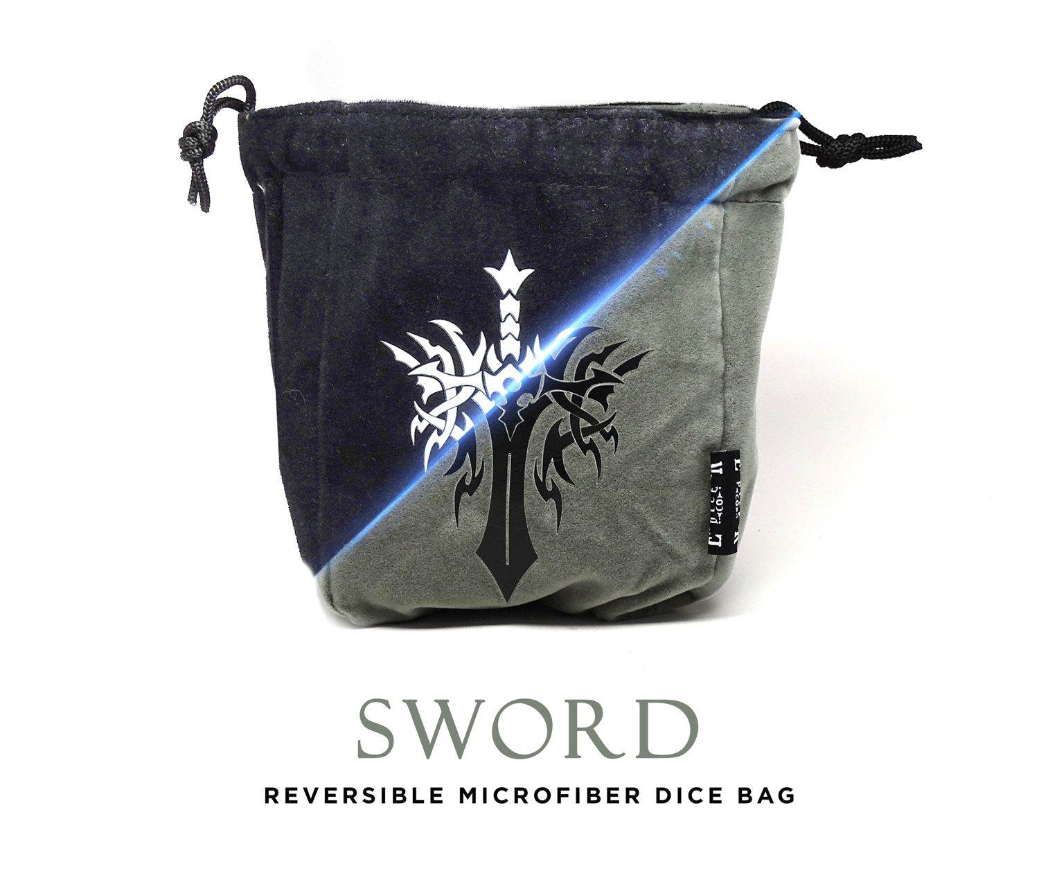 Sword Reversible Microfiber Self-Standing Large Dice Bag - 