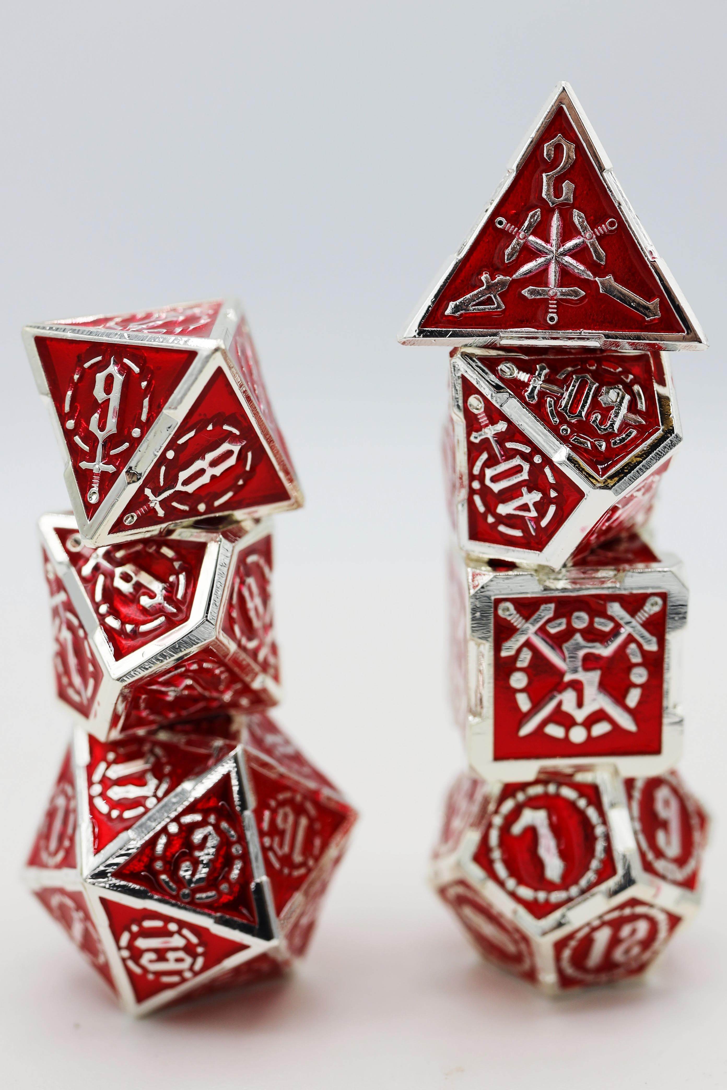 Crossed Swords: Sword of Hearts - Metal Dice Set - 