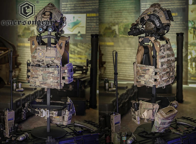 Tactical Vest Helmet Display Stand Body Armor Helmet Equipment Display Plate Carrier Holder  Armor Assemble Support. Armor not included