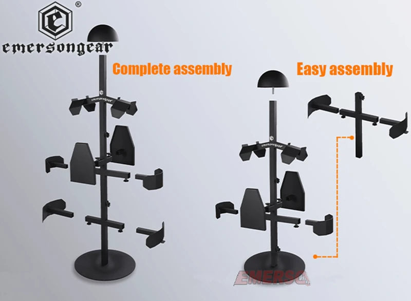 Tactical Vest Helmet Display Stand Body Armor Helmet Equipment Display Plate Carrier Holder  Armor Assemble Support. Armor not included