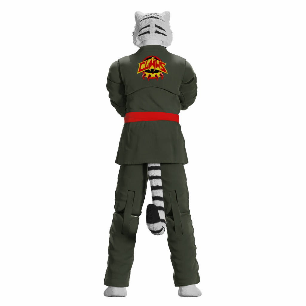 Jiu Jitsu Combat Creatures Taj the White Tiger Action Figure