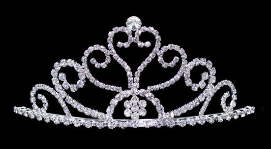 Tall Heart Tiara #12578