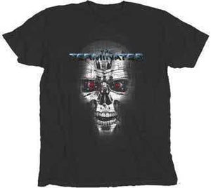 Terminator Endoskeleton Face Washed T-shirt - S