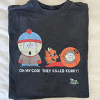 Oh My God! They Killed Kenny Vintage Black T-Shirt