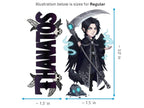 Thanatos Adekastos Mythkins™ Vinyl Sticker – Greek God of Death | Waterproof & UV-Proof - Sticker / Regular