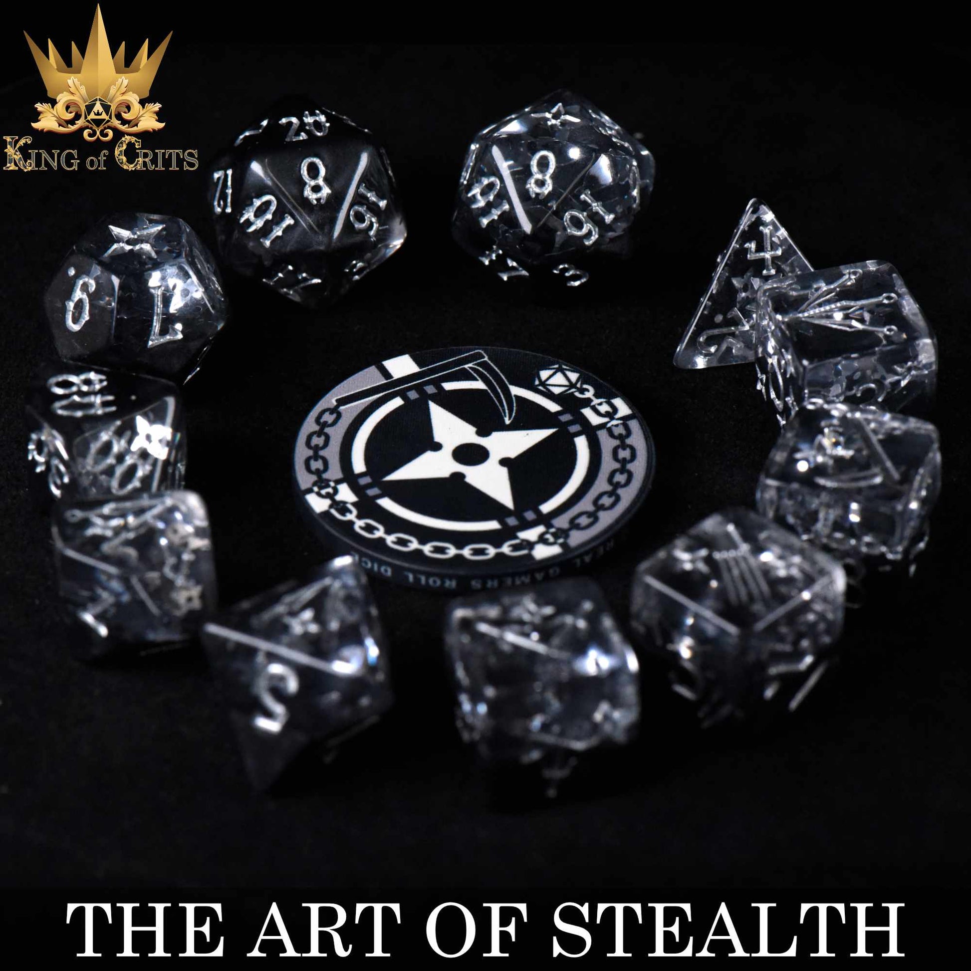 The Art of Stealth 11 Dice Set