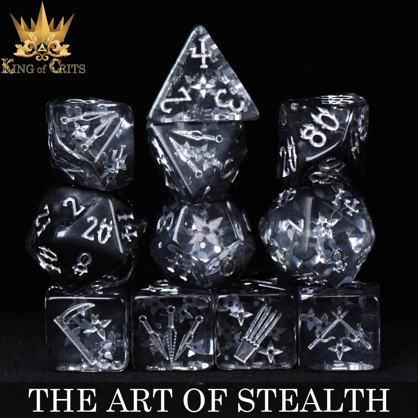 The Art of Stealth 11 Dice Set