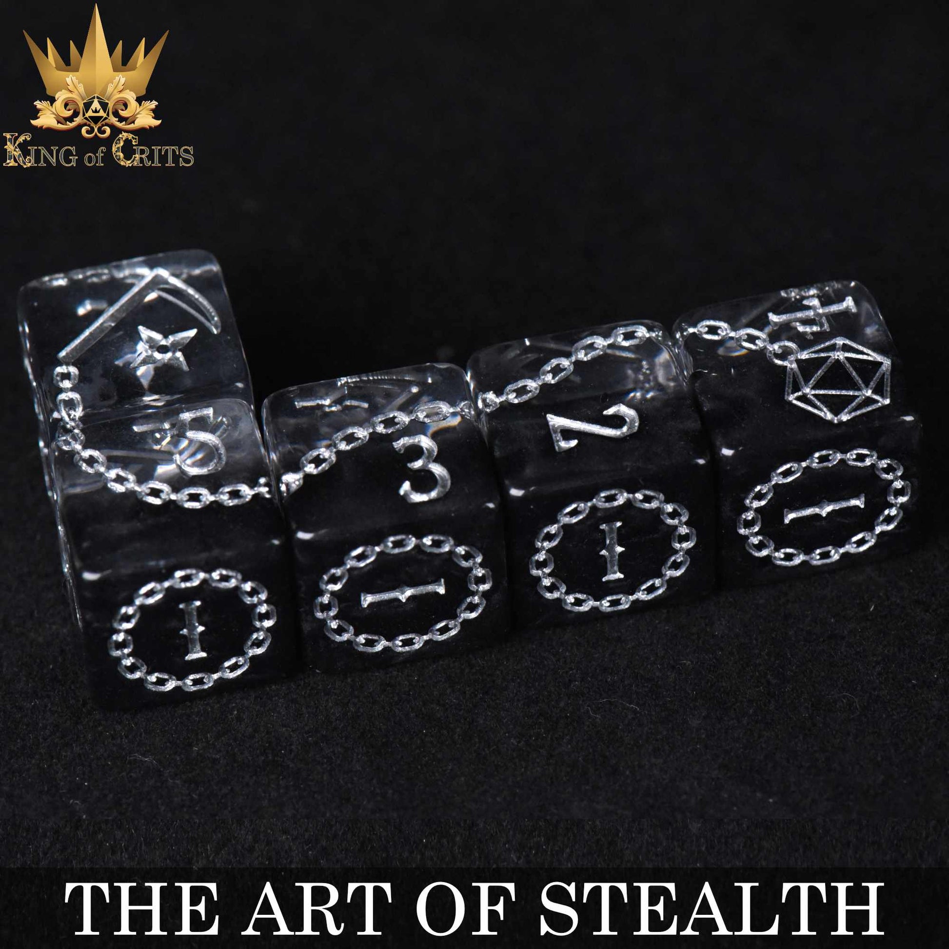 The Art of Stealth 11 Dice Set