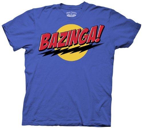 The Big Bang Theory Bazinga! Green or Blue Adult Unisex T-shirt