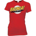 The Big Bang Theory Bazinga! Red Juniors T-shirt