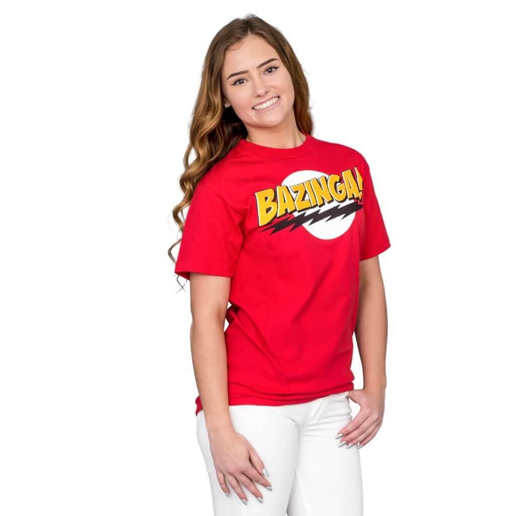 The Big Bang Theory Bazinga! Replica Unisex Halloween Cosplay Costume T-shirt