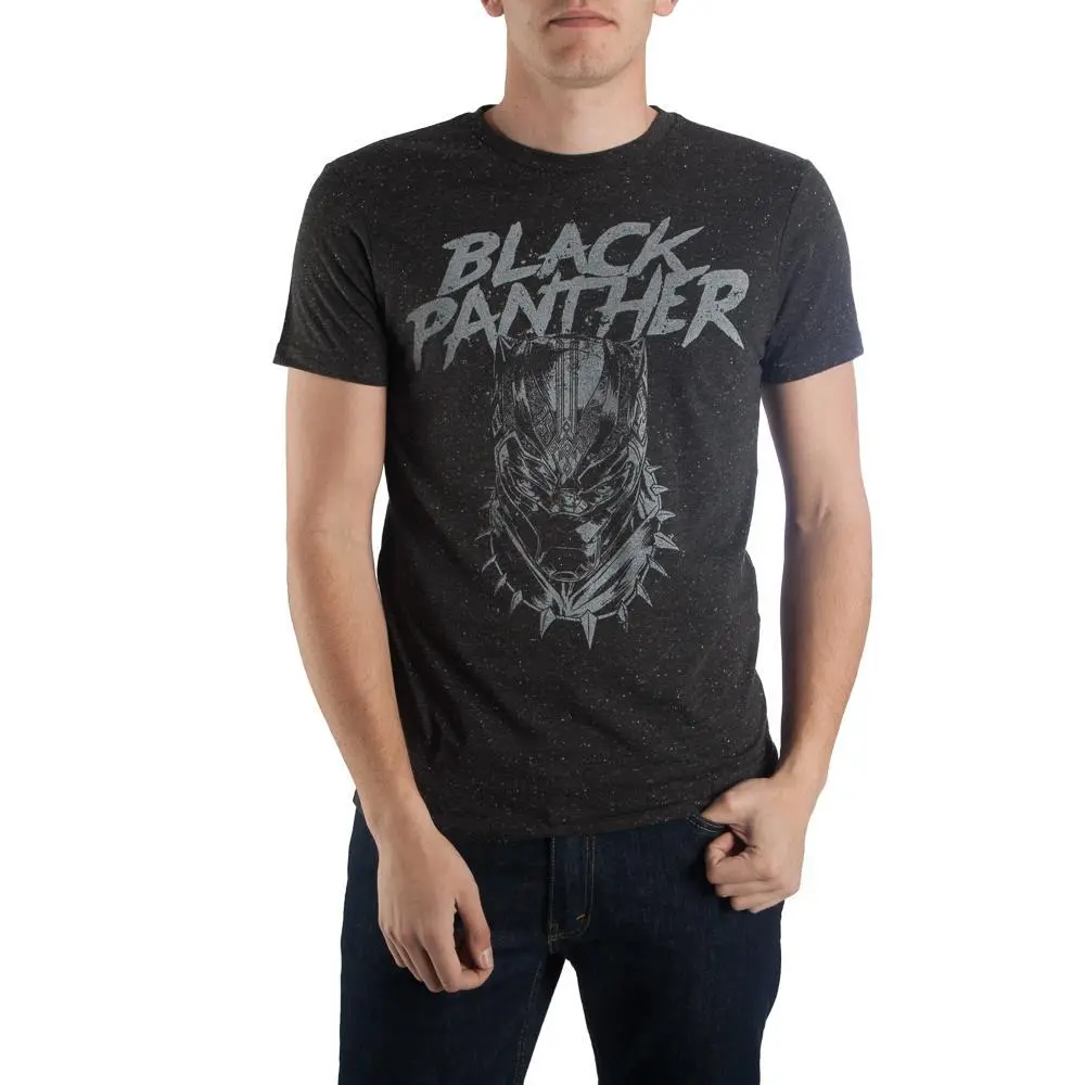 The Black Panther Mask Head T-shirt Tee Shirt