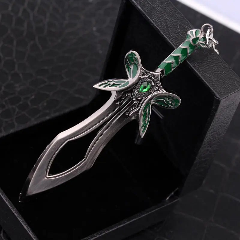 The Butterfly Sword Weapon Keychain Dota 2 Cosplay Pendant Key Chain for Women Men Car Keyring Jewelry Gift