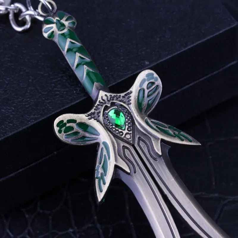 The Butterfly Sword Weapon Keychain Dota 2 Cosplay Pendant Key Chain for Women Men Car Keyring Jewelry Gift