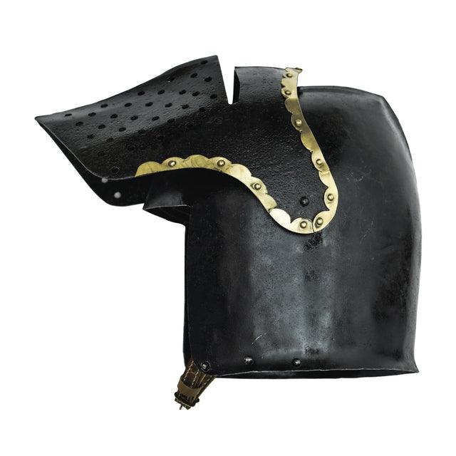 The Cursed Black Knight Functional Medieval Helmet Armor -2 con + 2 strength