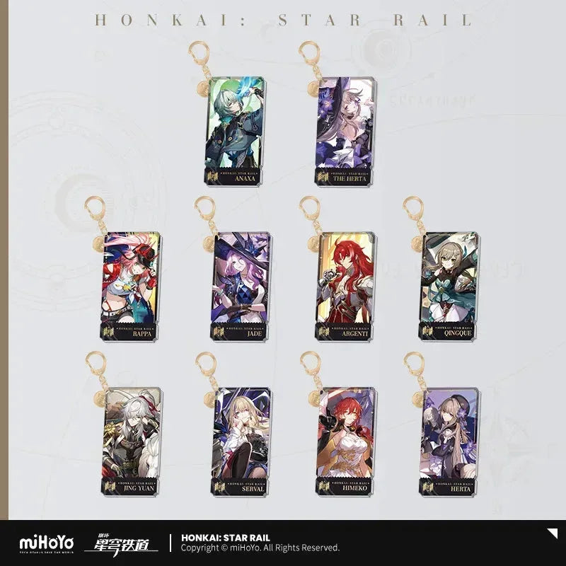 The Erudition Character Warp Artwork Acrylic Keychain Honkai: Star Rail
